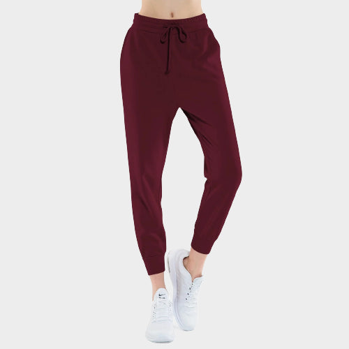 CUORE A CUORE WOMEN FLEECE SWEAT JOG PANTS - MAROON